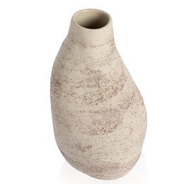 Arid Small Vase-Distressed Cream