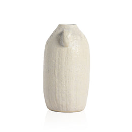 Cascada Vase-Eggshell White Ceramic