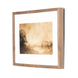 Hillside Haze I by Aileen Fitzgerald, Rustic 1.5 Walnut