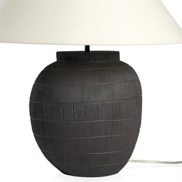 Muji Table Lamp-Textured Matte Black