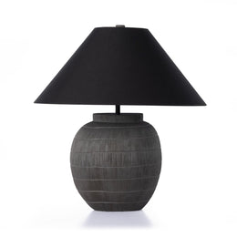 Muji Table Lamp, Black Cotton