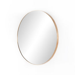 Georgina Round Mirror - Polished Brass