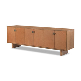 Posada Media Console - Amber Oak Veneer