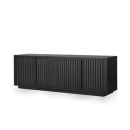 Nyland Media Console - Black Mahogany Veneer