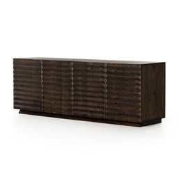 Tussac Media Console-Matte Brown Neem