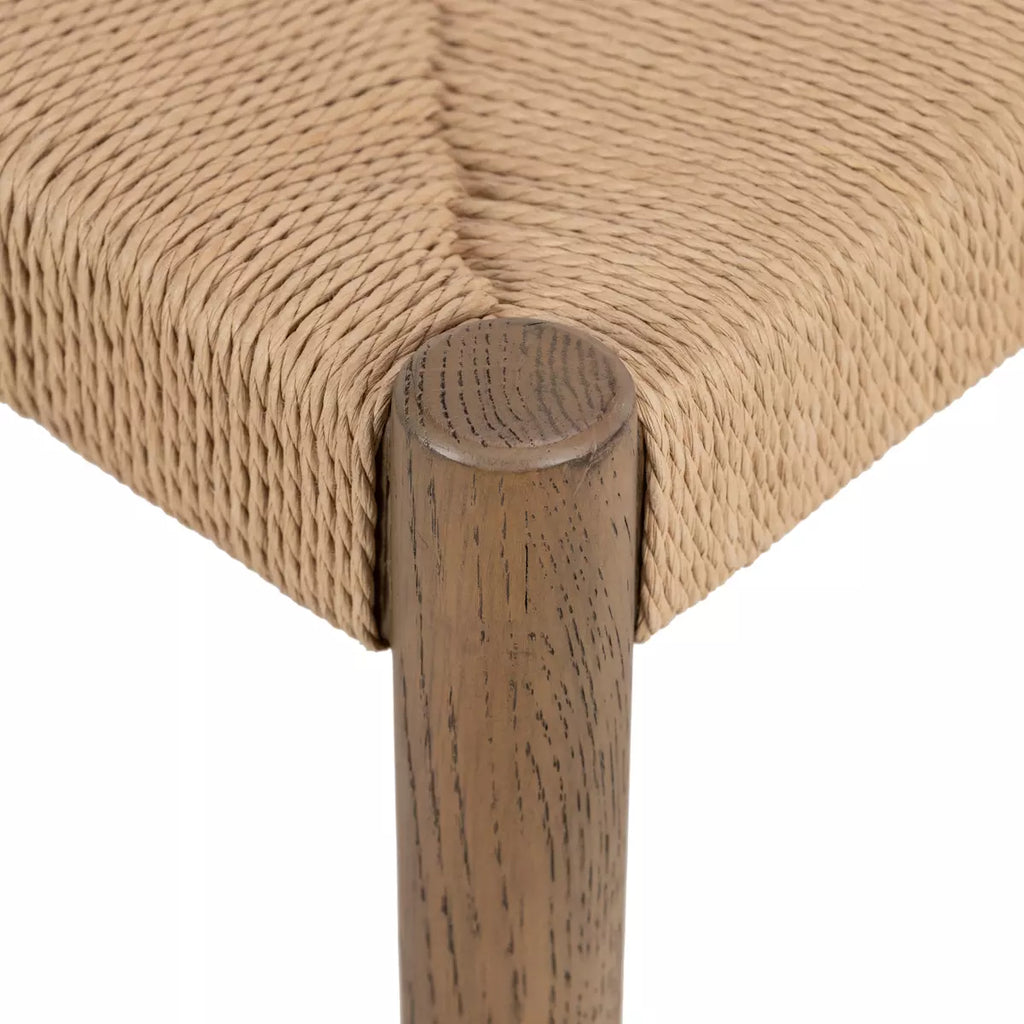 Glenmore Woven Dining Chair - Natural Papercord, Smoked Oak by Four Hands