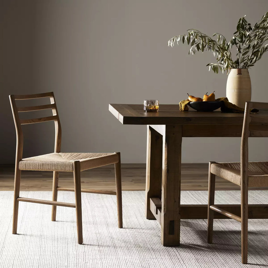 Glenmore Woven Dining Chair - Natural Papercord, Smoked Oak by Four Hands