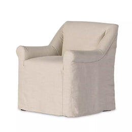 Bridges Slipcover Dining Armchair - Brussels Natural by Four Hands
