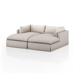 Habitat Slipcover Double Chaise Sectional by Four Hands