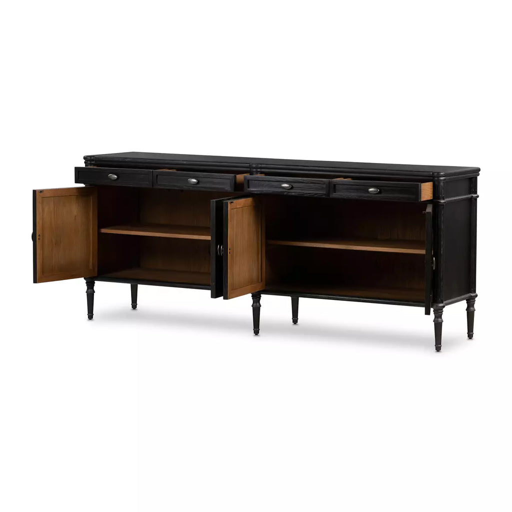 Toulouse Sideboard, Distressed Black by Four Hands