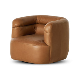 Gerrie Swivel Chair - Brickhouse Butterscotch