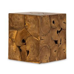 Tomlin Outdoor End Table - Teak Root