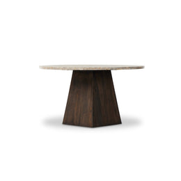 Brisa Round Dining Table 55 Inch - Dune Onyx