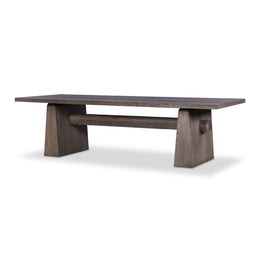 Malmo Dining Table 108 Inch - Aged Natural Oak Veneer