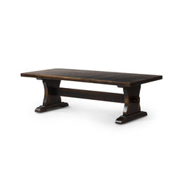 Trestle Coffee Table - Distressed Walnut