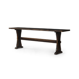 Trestle Console Table - Distressed Walnut