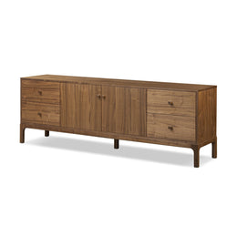 Arturo Media Console - Natural Walnut Veneer