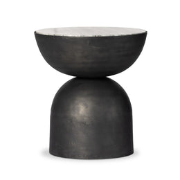 Corbett End Table, River Grey Marble