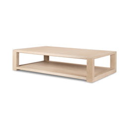 Thomas Coffee Table, Bleached Oak Solid