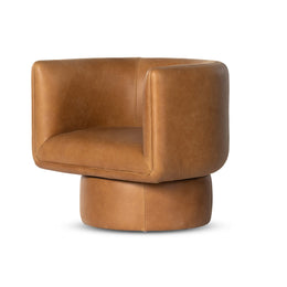 Adriel Swivel Chair - Palermo Cognac