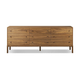 Arturo 9 Drawer Dresser - Natural Walnut Veneerby Four Hands