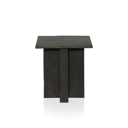 Terrell Outdoor End Table - Aged Grey