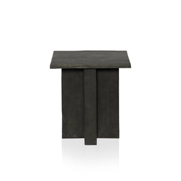 Terrell Outdoor End Table - Aged Grey by Four Hands