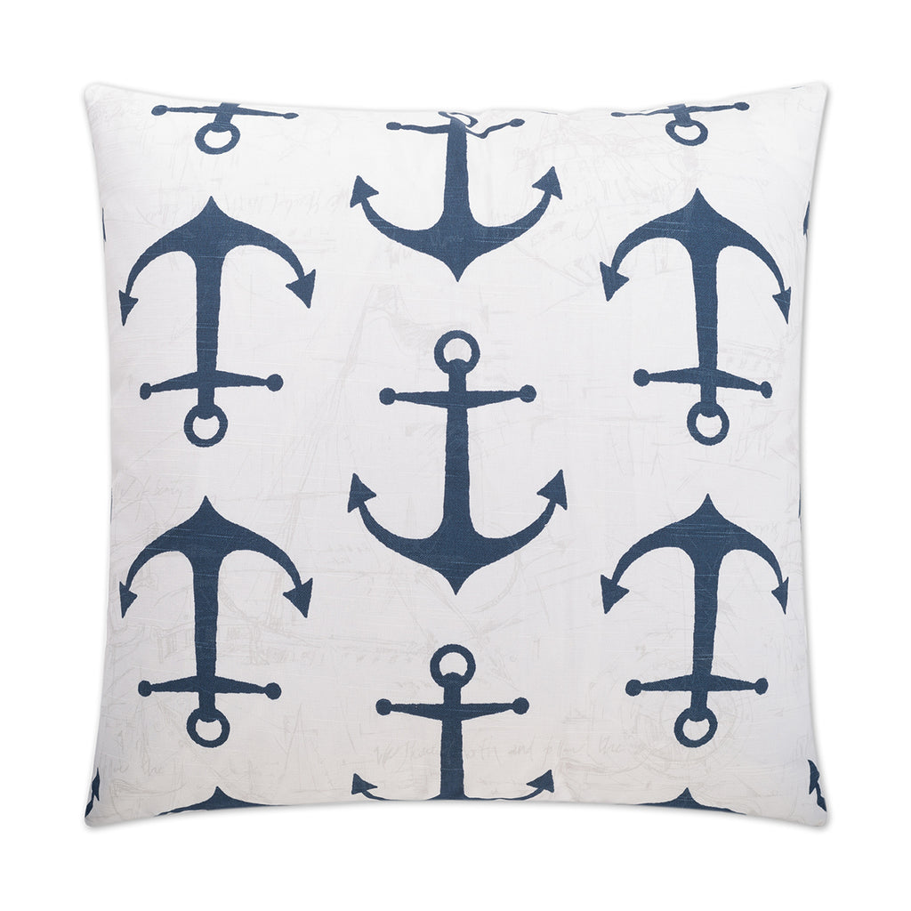 Anchors Pillow - Navy