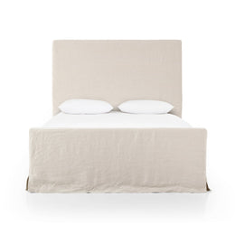 Daphne Slipcover Bed - Brussels Natural, Queen by Four Hands