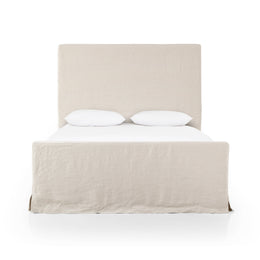 Daphne Slipcover Bed - Brussels Natural by Four Hands