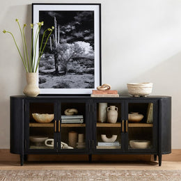 Tolle Sideboard - Drifted Matte Black by Four Hands