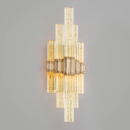 Viola Wall Sconce 20" - Gold Leaf