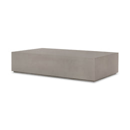 Otero Rectangular Outdoor Coffee Table - Natural Concrete