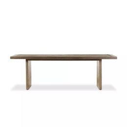 Warby Dining Table, Worn Oak Veneer by Four Hands