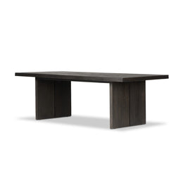 Warby Dining Table - Worn Black Veneer