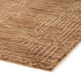 Tozi Hand Knotted Jute Rug - Tozi Jute Brown