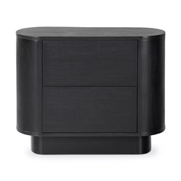 Paden Nightstand - Aged Black Acacia by Four Hands