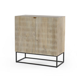 Kelby Bar Cabinet - Gunmetal