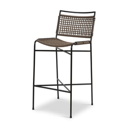 Wharton Outdoor Bar + Counter Stool - Earth Rope by Four Hands