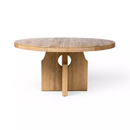 Allandale Round Dining Table, Natural Elm