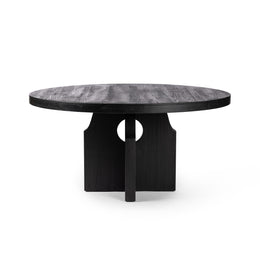 Allandale Round Dining Table - Reclaimed Black Elm