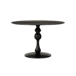 Daffin Round Bistro Table - Black Antique