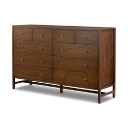 Sullivan 10 Drawer Dresser - Saddle Tan Veneer