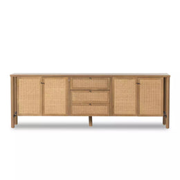 Veta Media Console - Taupe Cane by Four Hands