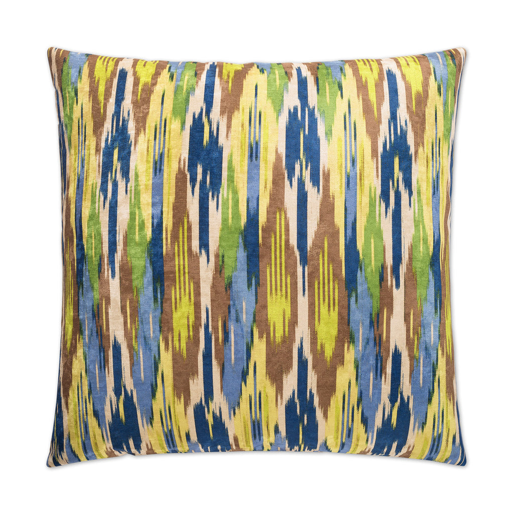 Painted Pavillion Pillow - Blue