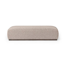 Sinclair Cocktail Ottoman, Barrow Taupe by Four Hands