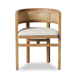 Cordoba Dining Armchair - Bergamo Parchmnt by Four Hands