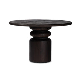 Kerrville Round Dining Table - Burnt Pine