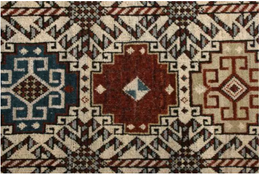 Hand-Knotted Qashqai Style Rug In Beige Red Geometric Pattern By Rug & Kilim