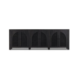 Tilda 6 Door Sideboard, Black Wash Mango